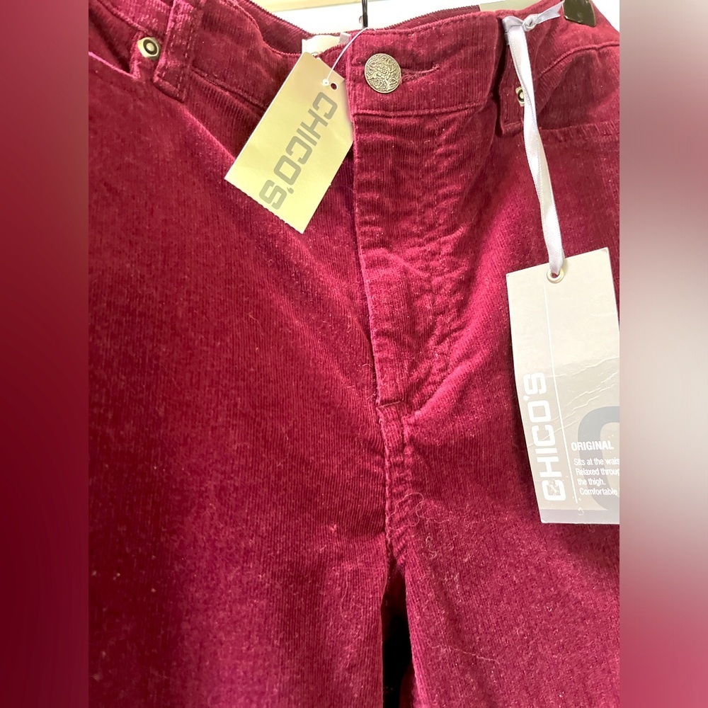 NWT:  Chico’s Women’s Corduroy Pants